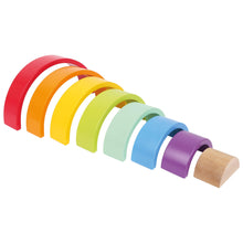 Load image into Gallery viewer, Small Foot Large Wooden Rainbow Building Blocks
