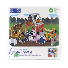 Load image into Gallery viewer, Farmyard Buildable Playset Plastic Free Eco Friendly Play Press

