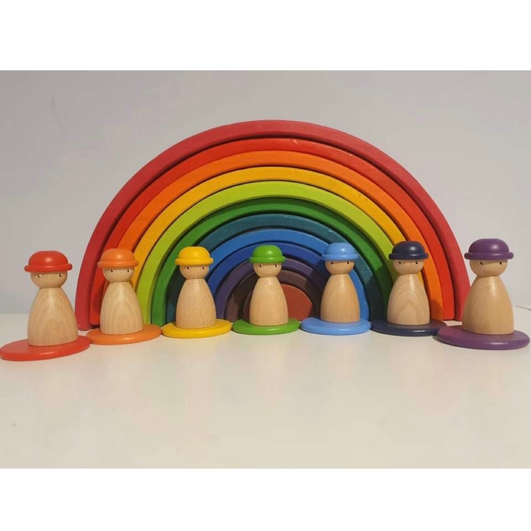 Rainbow Colour Matching Peg Dolls